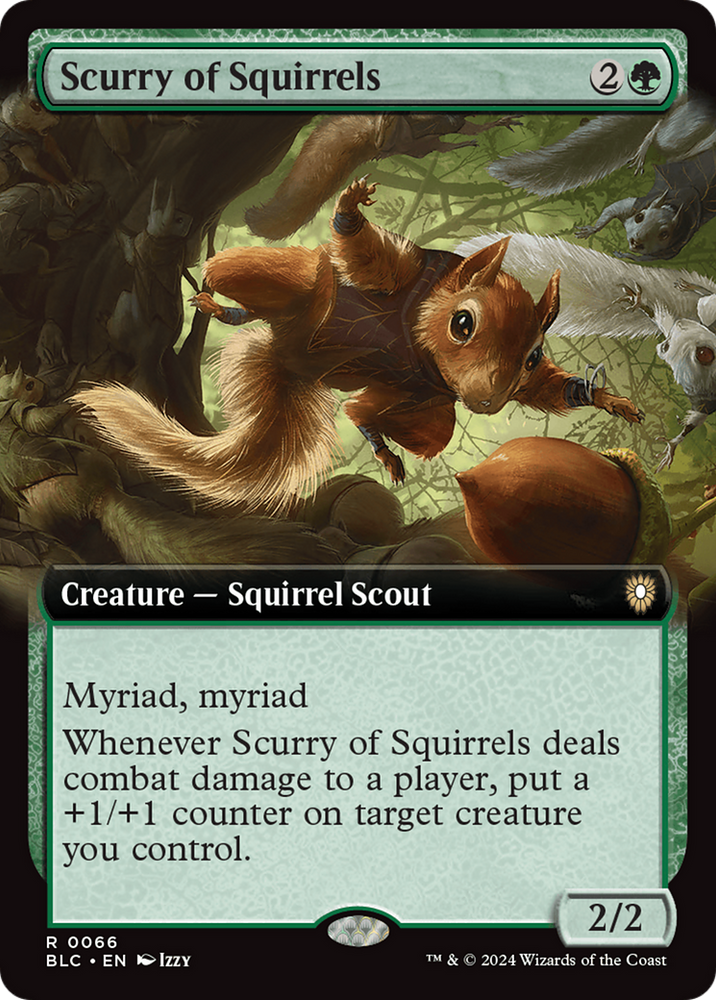 Scurry of Squirrels (Extended Art) [Bloomburrow Commander]