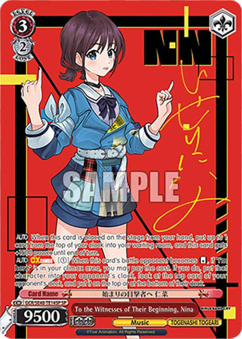 To the Witnesses of Their Beginning, Nina (GCR/SE48-TE14SP SP) [Girls Band Cry Premium Booster]