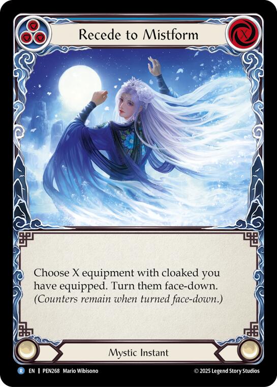 Recede To Mistform (Blue) (Regular) [PEN268] (Compendium of Rathe)
