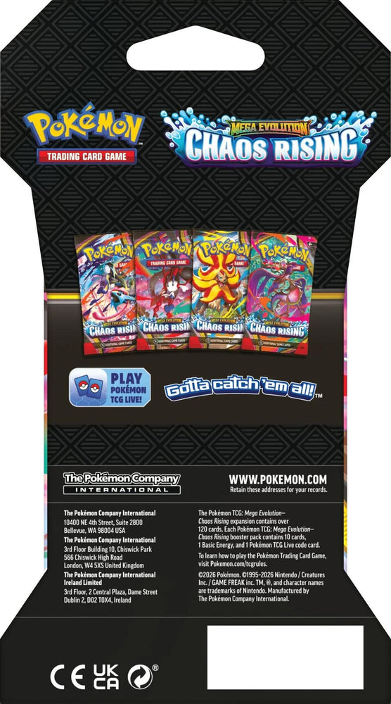 Mega Evolution: Chaos Rising Sleeved Booster Pack