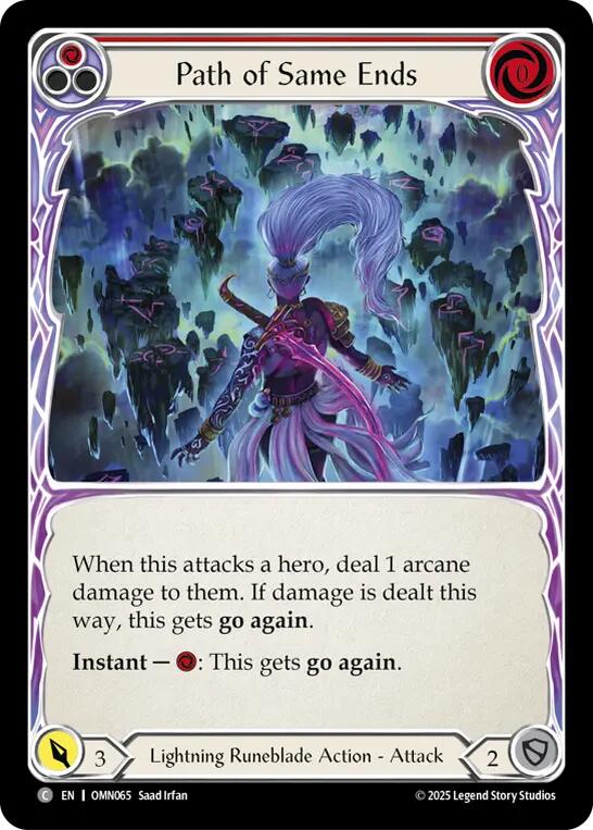 Path of Same Ends (Red) [OMN065] (Omens of the Third Age)  Rainbow Foil