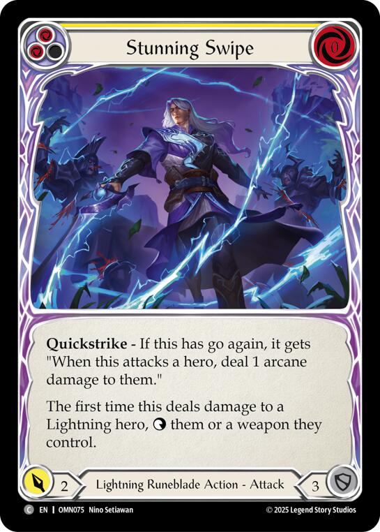 Stunning Swipe (Yellow) [OMN075] (Omens of the Third Age)
