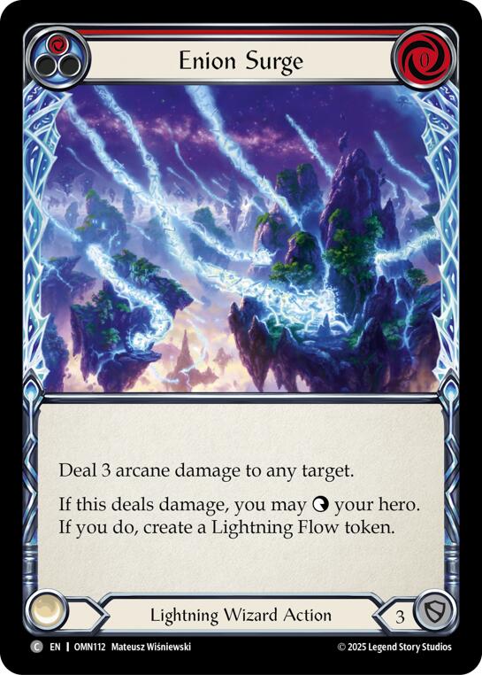 Enion Surge (Red) [OMN112] (Omens of the Third Age)  Rainbow Foil