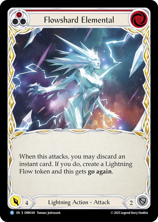 Flowshard Elemental (Red) [OMN149] (Omens of the Third Age)