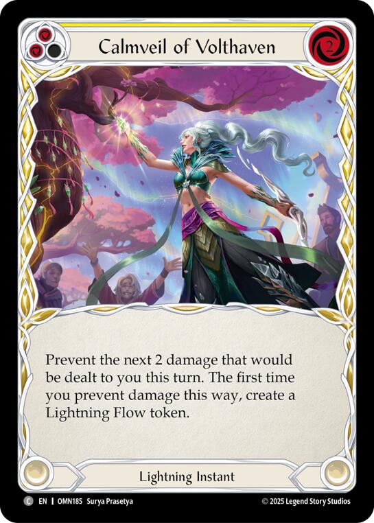 Calmveil Of Volthaven (Yellow) [OMN185] (Omens of the Third Age)