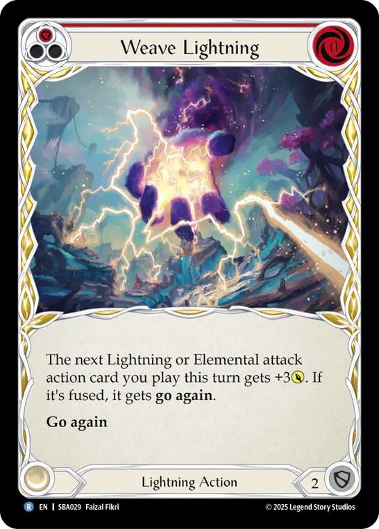Weave Lightning (Red) [SBA029] (Silver Age Chapter 3)
