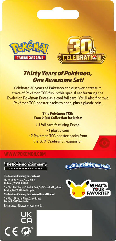 Mega Evolution: 30th Celebration Knock Out Collection [LIMIT 1 PER CUSTOMER]