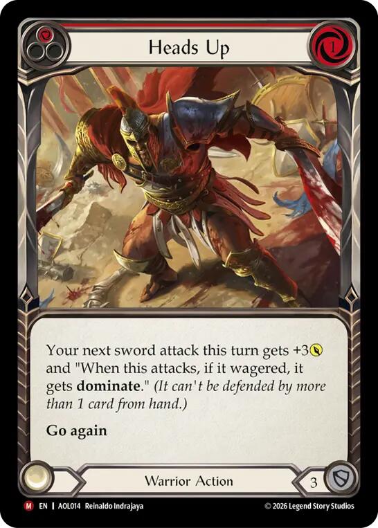 Heads Up [AOL014] (Armory Deck: Olympia, Prized Fighter)