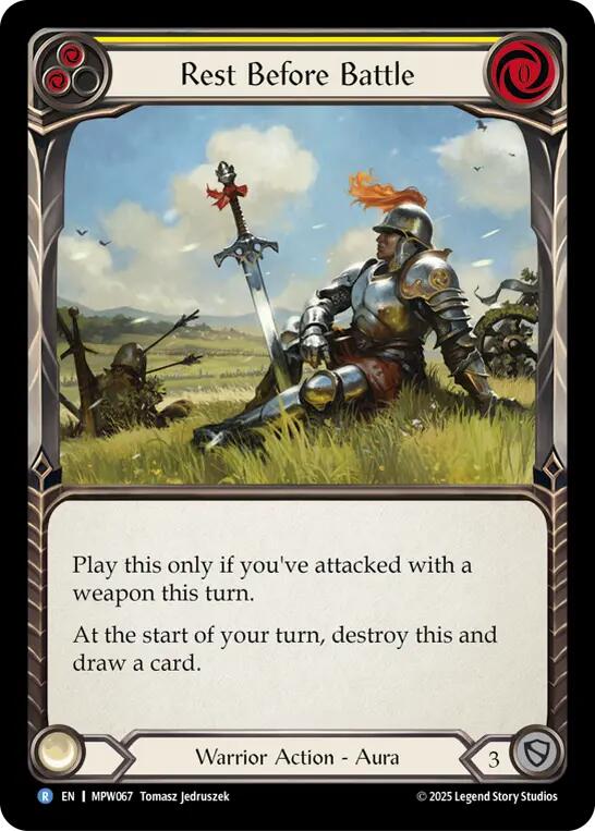 Rest Before Battle (Yellow) [MPW067] (Mastery Pack Warrior)