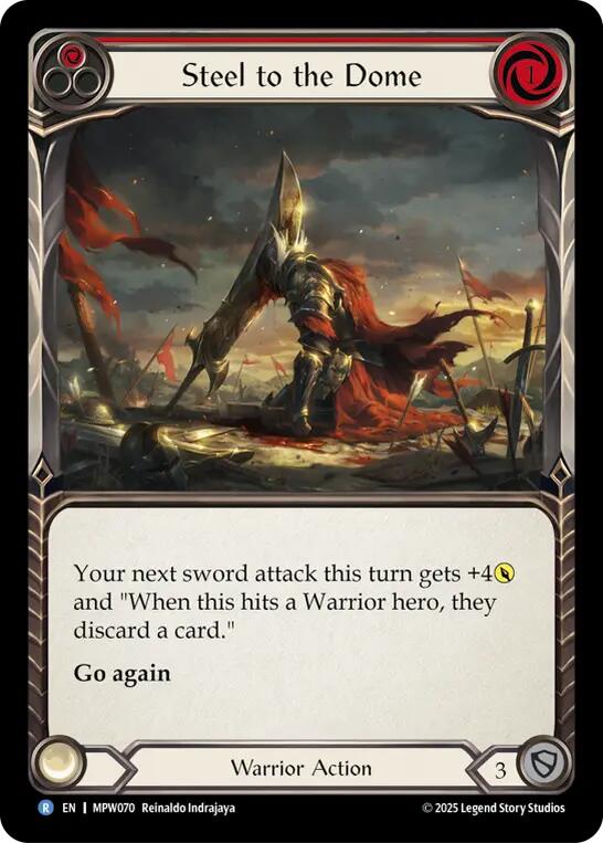 Steel to the Dome (Red) [MPW070] (Mastery Pack Warrior)