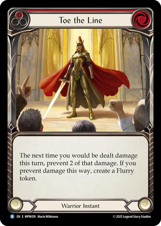 Toe the Line (Red) [MPW074] (Mastery Pack Warrior)