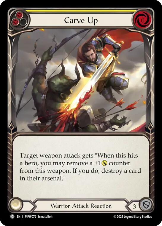Carve Up (Yellow) [MPW079] (Mastery Pack Warrior)