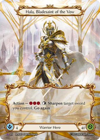 Hala, Bladesaint of the Vow (Marvel) [MPW003] (Mastery Pack Warrior)  Cold Foil