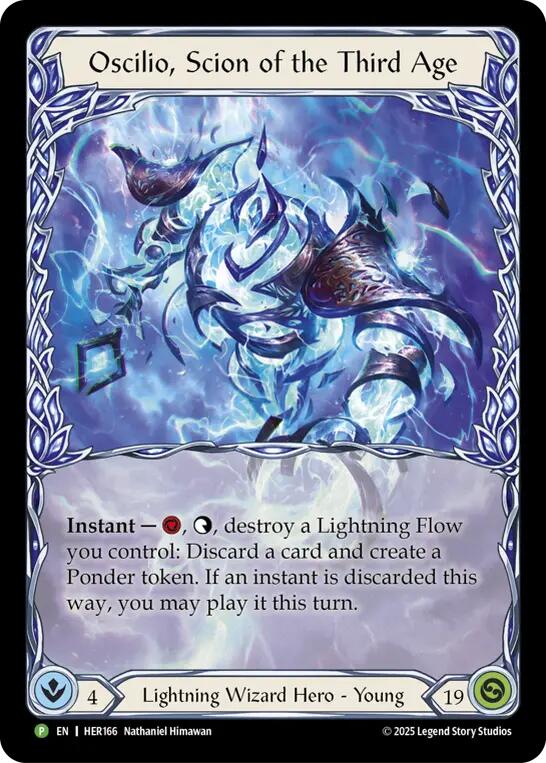 Oscilio, Scion Of The Third Age [HER166] (Promo)  Rainbow Foil