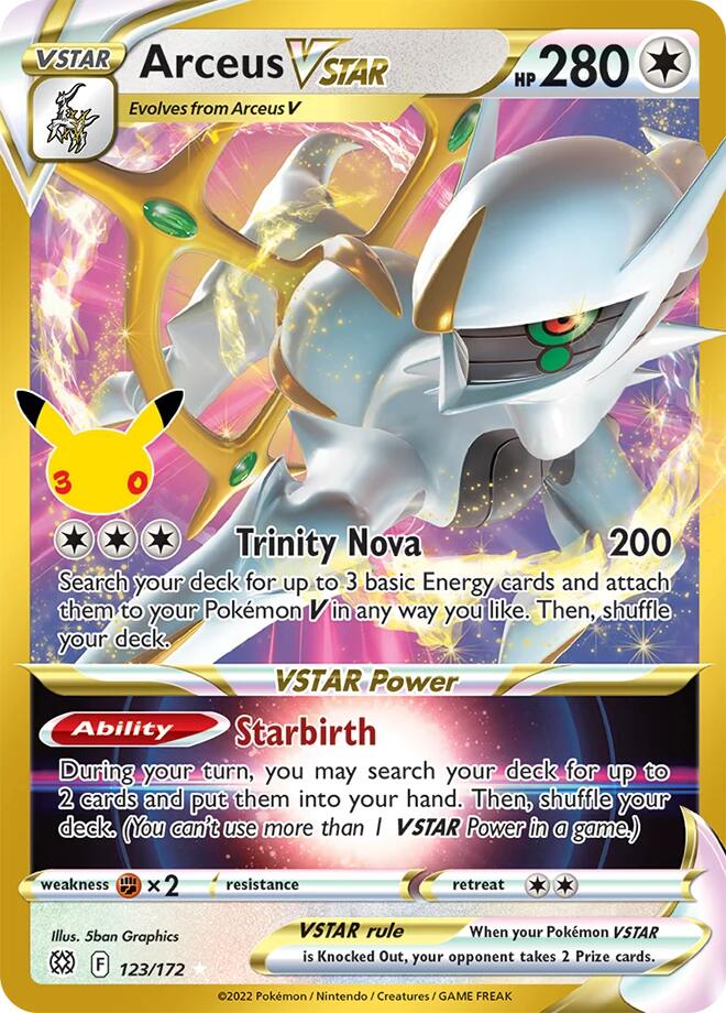 Arceus VSTAR (123/172) [Mega Evolution: 30th Celebration Classic Collection]