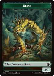 Beast // Phyrexian Beast Double-Sided Token [Foundations Commander Tokens]