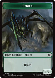 Spider // Phyrexian Beast Double-Sided Token [Foundations Commander Tokens]