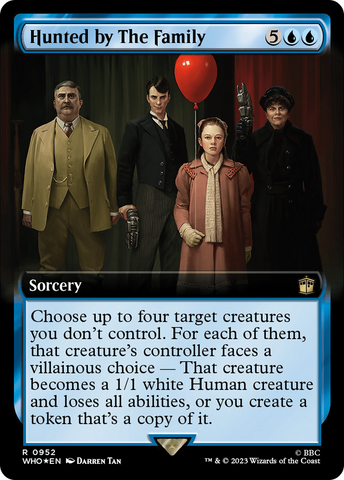 Hunted by The Family (Extended Art) (Surge Foil) [Doctor Who]