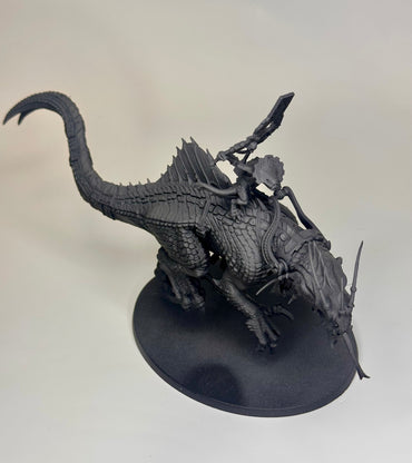 SERAPHON - SKINK ORACLE ON TROGLODON - WARHAMMER AGE OF SIGMAR (A0796)