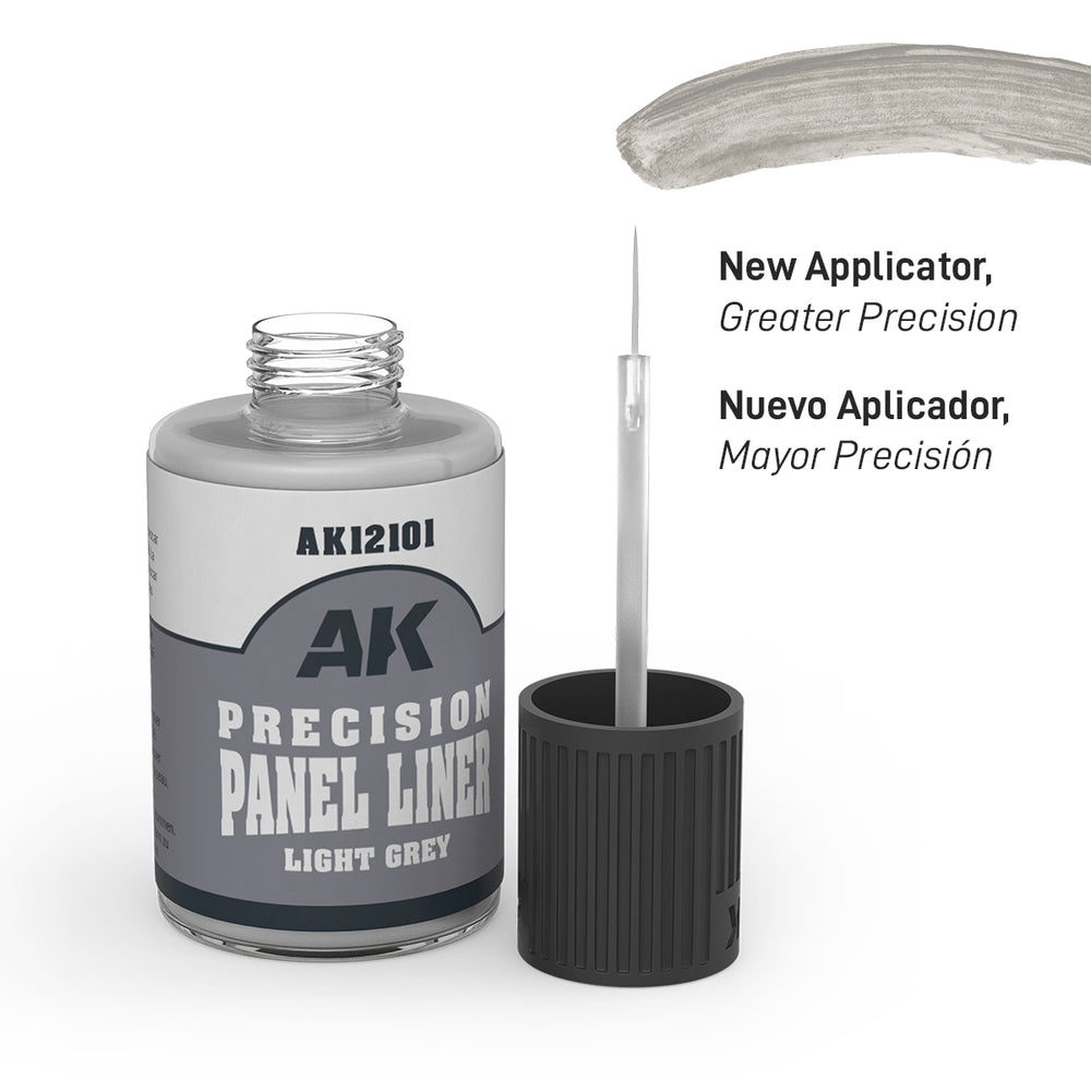 AK Interactive Precision Panel Liner - Light Grey - AK12101