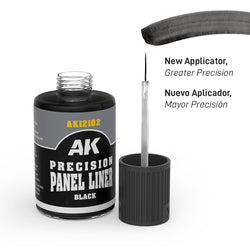 AK Interactive Precision Panel Liner - Black - AK12102