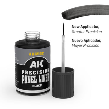 AK Interactive Precision Panel Liner - Black - AK12102