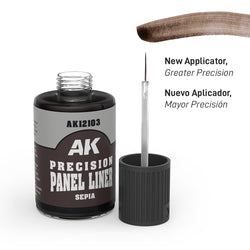 AK Interactive Precision Panel Liner - Sepia - AK12103