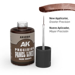 AK Interactive Precision Panel Liner - Dark Brown - AK12104
