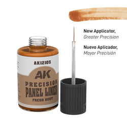 AK Interactive Precision Panel Liner - Fresh Rust - AK12105