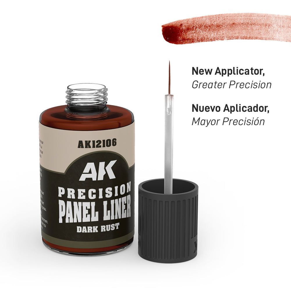 AK Interactive Precision Panel Liner - Dark Rust - AK12106