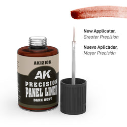 AK Interactive Precision Panel Liner - Dark Rust - AK12106