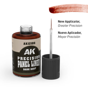 AK Interactive Precision Panel Liner - Dark Rust - AK12106