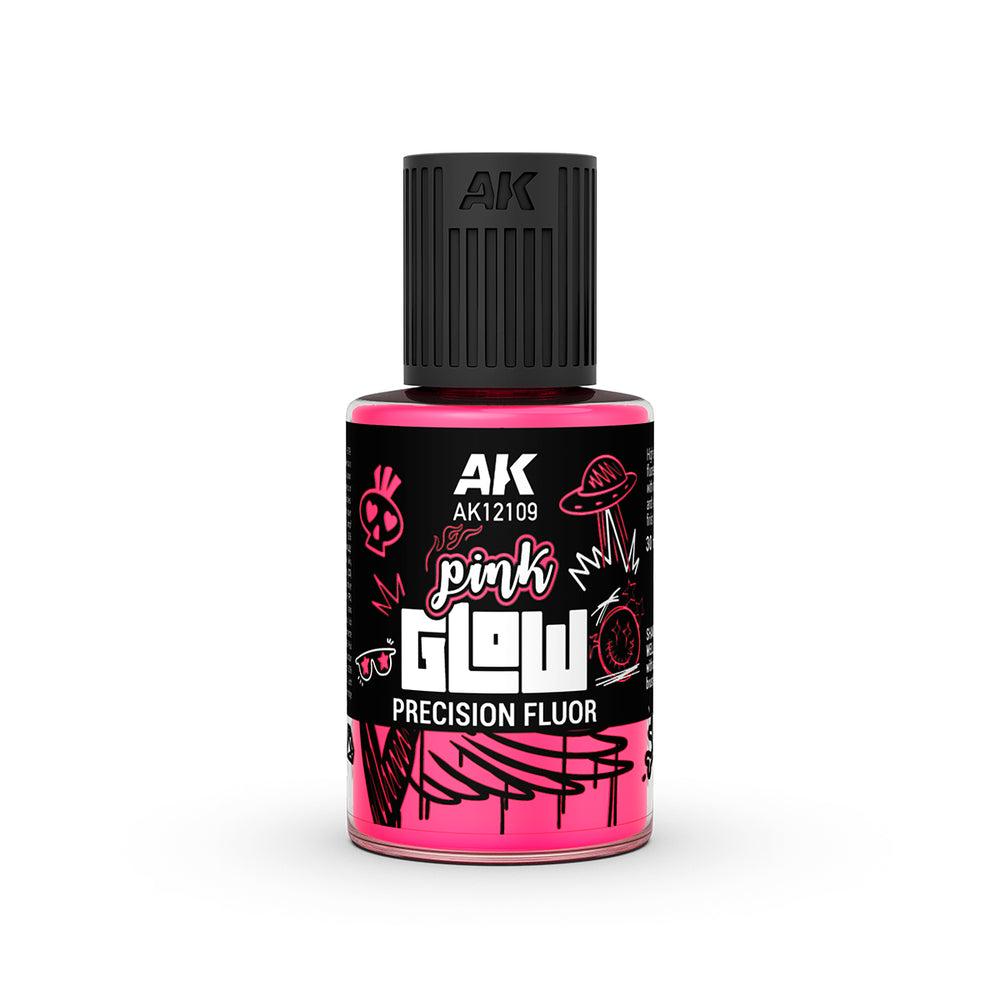 AK Interactive Glow Precision Fluor Base - Pink - AK12109