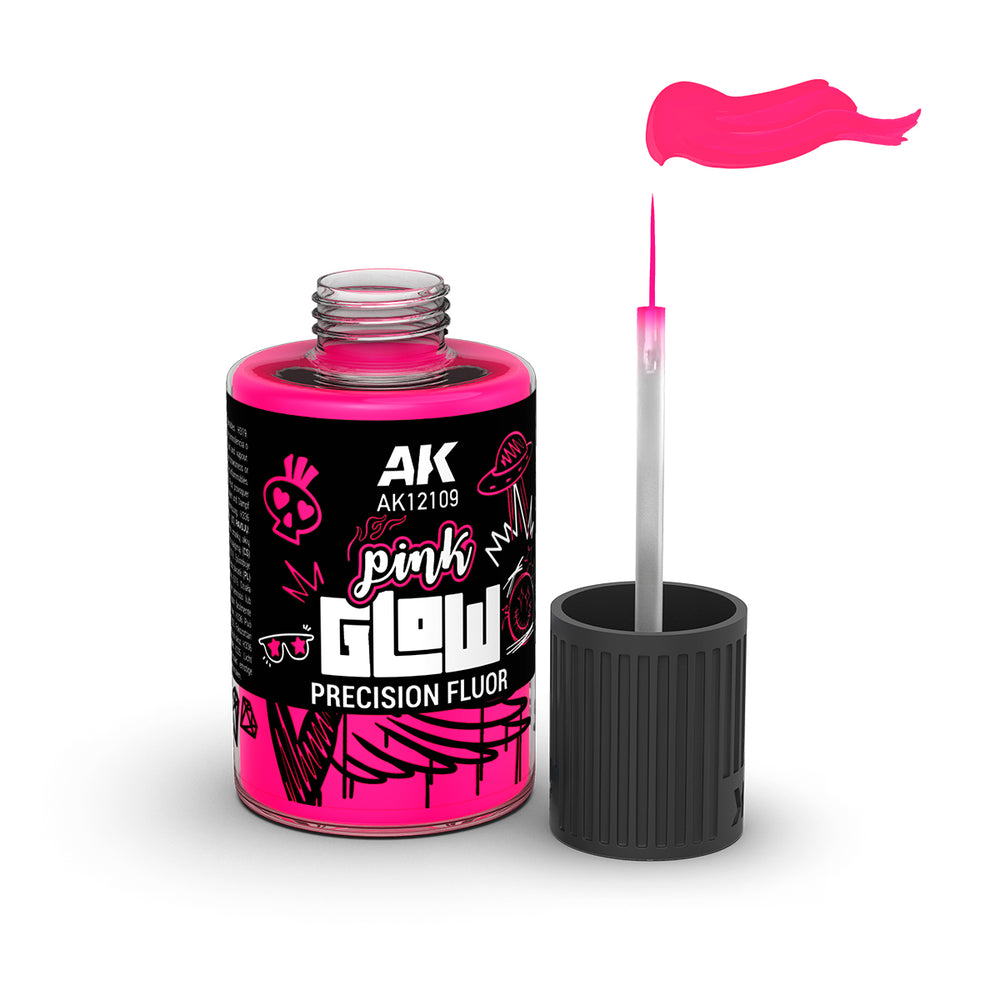 AK Interactive Glow Precision Fluor Base - Pink - AK12109