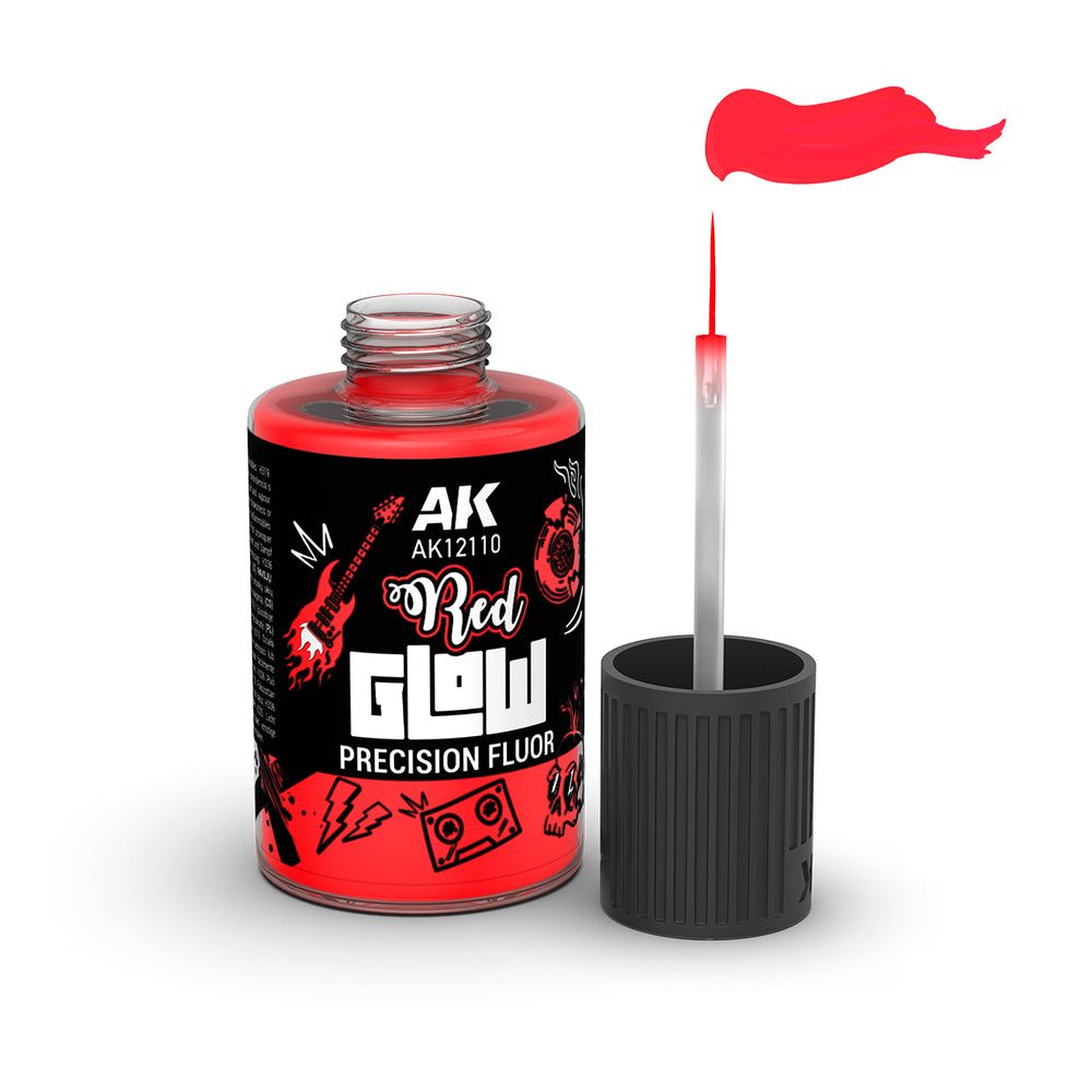 AK Interactive Glow Precision Fluor Base - Red - AK12110