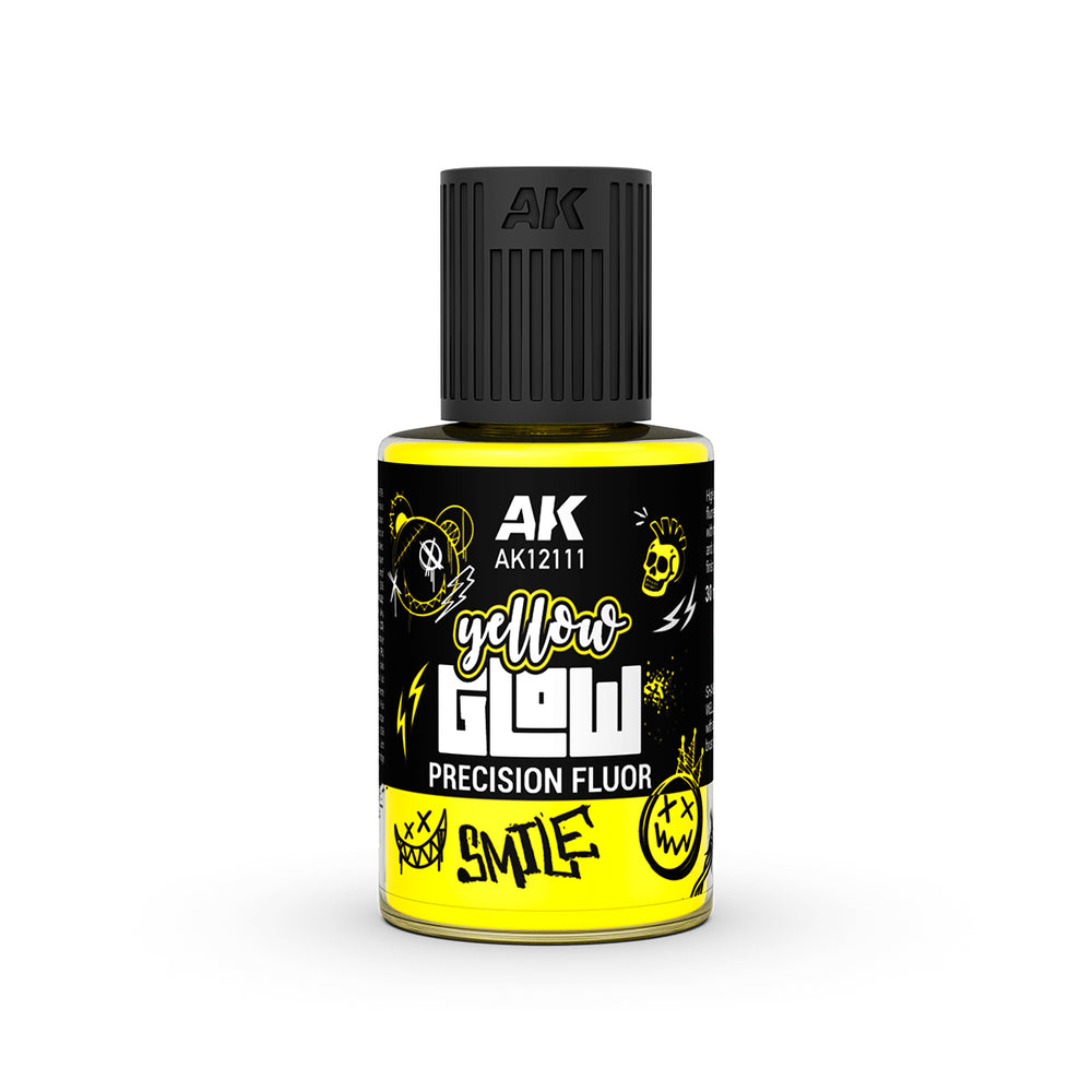 AK Interactive Glow Precision Fluor Base - Yellow - AK12111