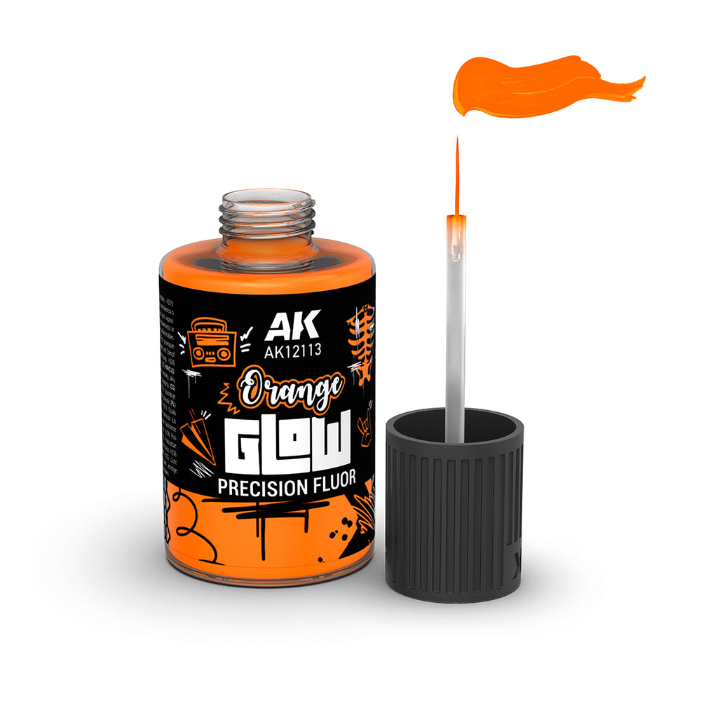 AK Interactive Glow Precision Fluor Base - Orange - AK12113