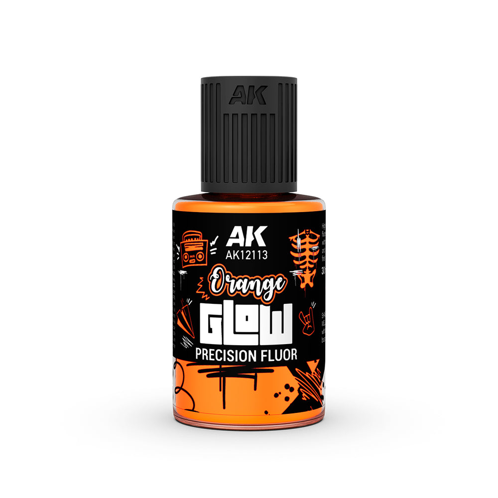 AK Interactive Glow Precision Fluor Base - Orange - AK12113