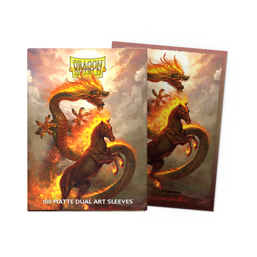 Dragon Shield Art Matte Dual Sleeve 100ct - Fire Horse 2026