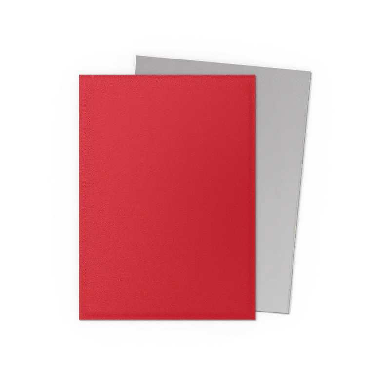Dragon Shield Matte Dual Sleeve 100ct - Crimson & Silver