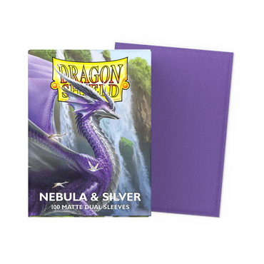 Dragon Shield Matte Dual Sleeve 100ct - Nebula & Silver