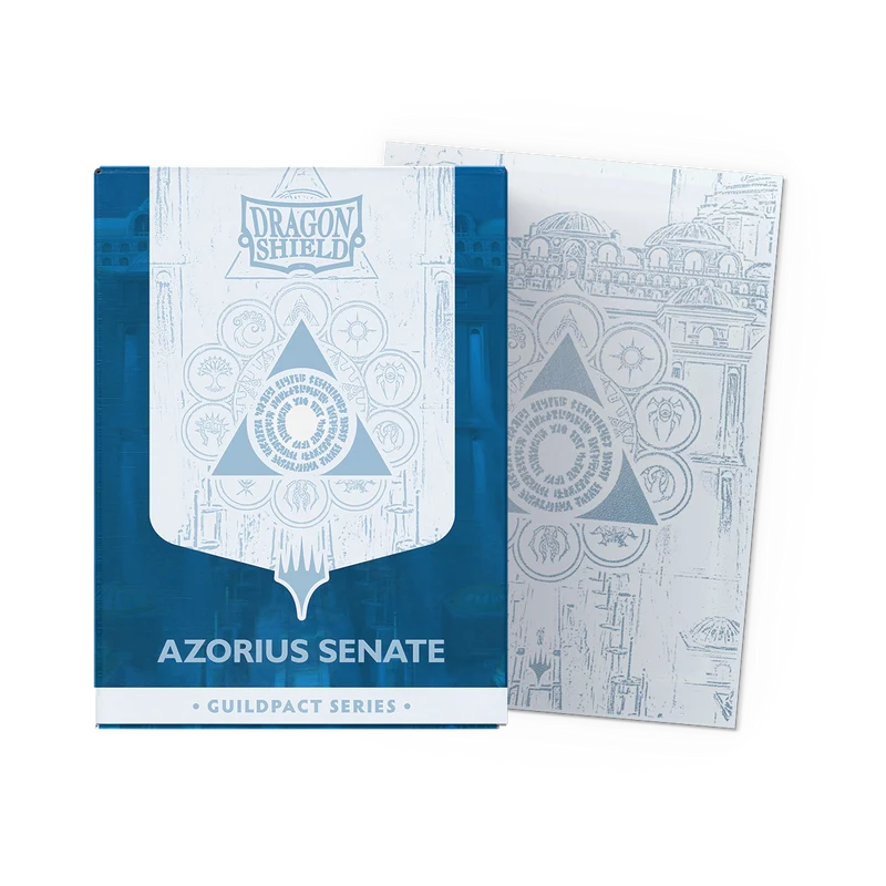 Dragon Shield Matte Dual Sleeve 100ct - MTG Guildpact - Azorius Senate
