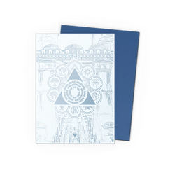 Dragon Shield Matte Dual Sleeve 100ct - MTG Guildpact - Azorius Senate