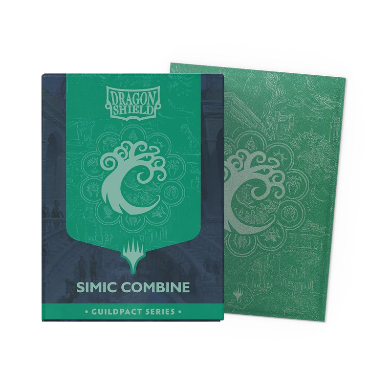 Dragon Shield Matte Dual Sleeve 100ct - MTG Guildpact - Simic Combine