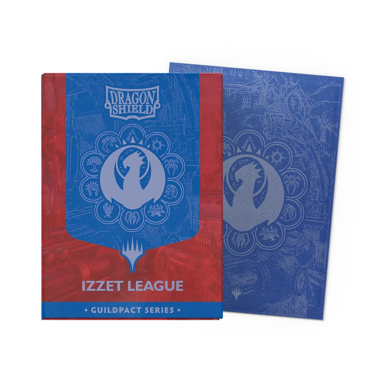 Dragon Shield Matte Dual Sleeve 100ct - MTG Guildpact - Izzet League