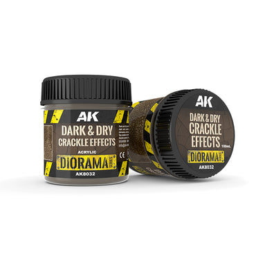 AK Interactive - Dark & Dry Crackle Effects 100mL AK8032