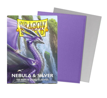 Dragon Shield Matte Dual Sleeve 100ct - Nebula & Silver