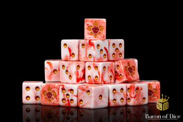 Baron of Dice - Fleur De Lis - Bloody Rose Dice