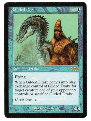 Scan #644 - Gilded Drake - Urza's Saga