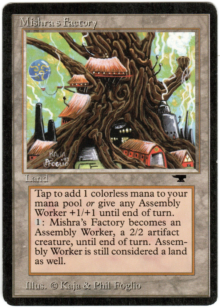 Scan HV-0102 - Mishra's Factory (Light Green) - Antiquities